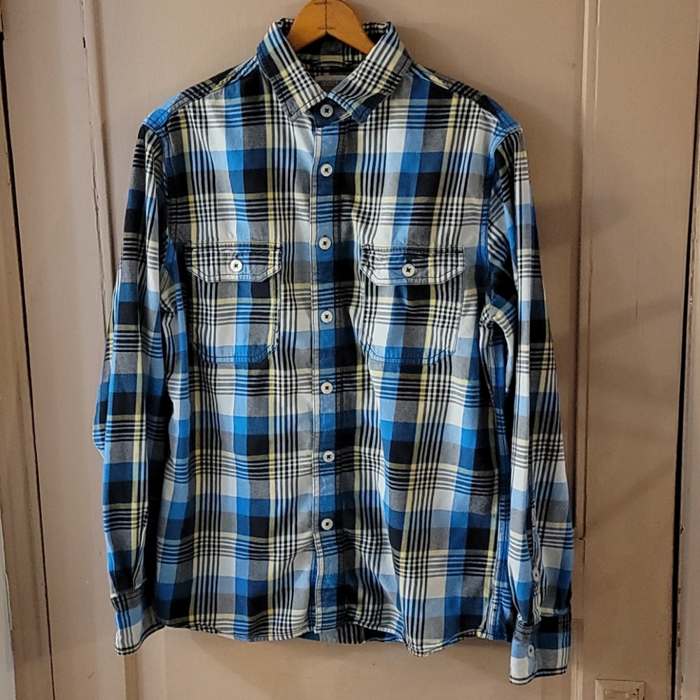 Mossimo Button Down Sz M 100% Cotton Athletic Fit - Picture 1 of 6
